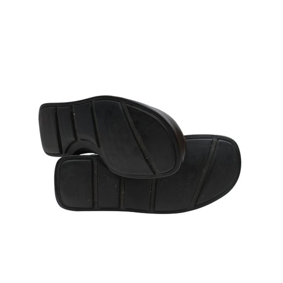 Prada Mens Derby US 7.5 UK 6.5 Black Leather Lace Up AW99 Chunky Runway Platform - Picture 9 of 10